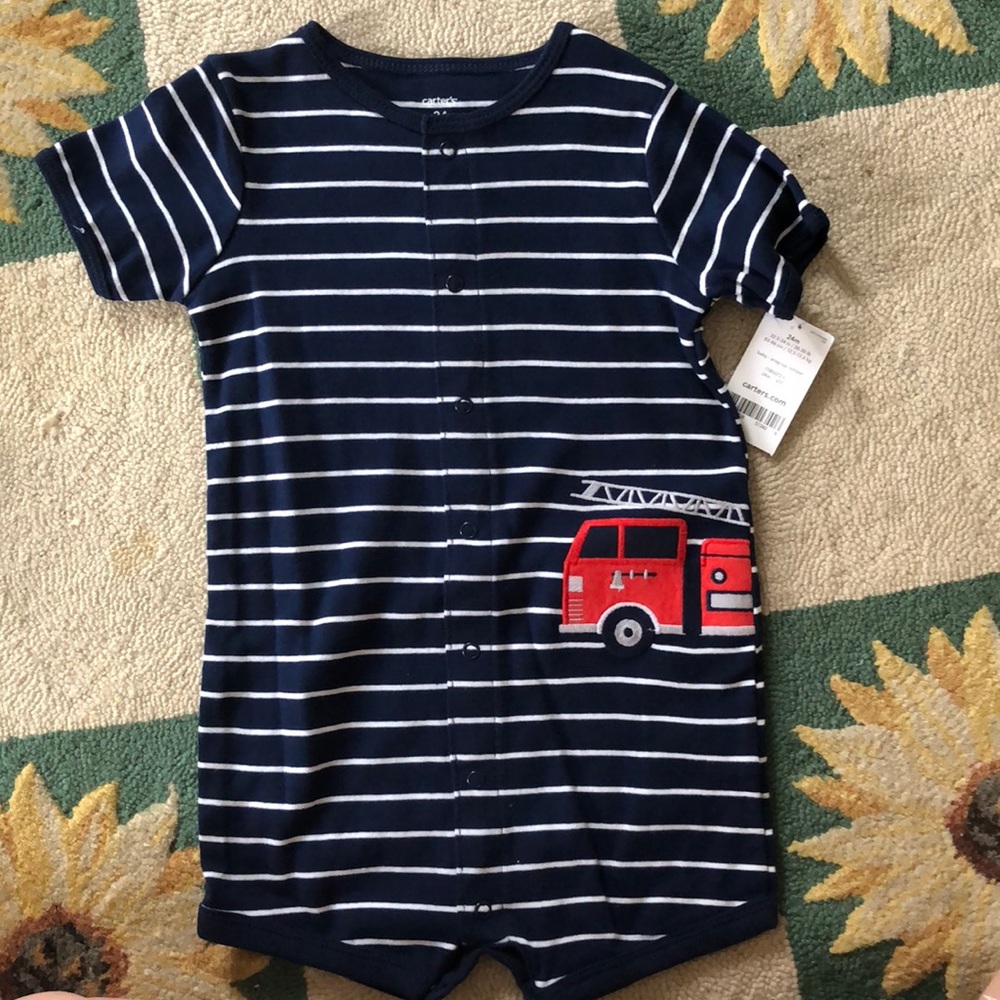 Carter’s fire truck body suit